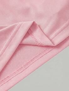 SHEIN MOD 2件套三穿女式休闲纯色修身上衣，C - 淺藍色 - 查看 7