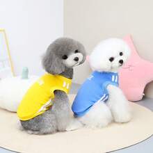 PETSIN Quần áo thú cưng mùa xuân mới, đồ dùng cho thú cưng, quần áo cho thú cưng, áo ba lỗ cho chó, áo thun cho mèo, trang phục cho gấu bông, trang phục cho động vật nhỏ, áo ba lỗ thường ngày mát mẻ, quần áo cho chó, quần áo cho mèo, áo ba lỗ hai mùa xuân hè mới. - Nhiều màu - Xem 15