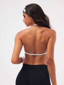 Easithlete Women's Seamless Backless Racerback Sports Bra - Multicolor - View 3