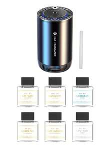 Teckwe 车载星空灯智能香薰机，可充电迷你纳米自动喷雾香氛扩散器，车载香水精油扩散器，星空车顶氛围灯香薰机（300毫安时电池） - 彩色 - 查看 17