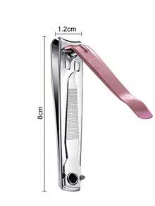Bộ 2/4 kìm cắt móng tay và móng chân, chất liệu thép carbon siêu sắc bén và bền bỉ, lưỡi cong, phù hợp cho người lớn nam và nữ, dụng cụ làm móng tay móng chân chuyên nghiệp kèm dụng cụ làm sạch móng. - Nhiều màu - Xem 3