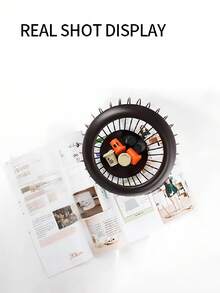 1个大容量黑色金属咖啡壶架兼咖啡胶囊收纳篮 - 黑色 - 查看 6