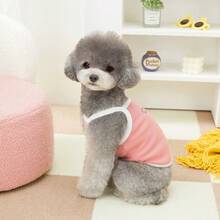 PETSIN 宠物春季新款狗狗服装 动物用品 宠物服装 狗狗背心 猫咪T恤 泰迪熊套装 小型动物服装 休闲酷炫背心 狗狗服装 猫咪服装 春夏两季新款背心 - 彩色 - 查看 8