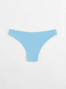 Swim Basics Women's Solid Color Sexy Bikini Bottom - Baby Blue - View 2