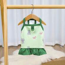 PETSIN Quần áo cho chó, quần áo cho mèo, váy cho thú cưng, bộ sưu tập xuân/hè mới, váy cho cún con, váy công chúa đa năng, họa tiết kẻ sọc, quần áo cho động vật nhỏ, kem chống nắng mát mẻ - Nhiều màu - Xem 19