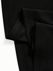 Manfinity Dauomo Camiseta de tirantes básica y casual con estampado para hombre - Negro - Ver 3