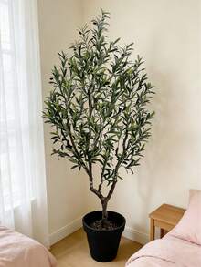 仿真橄榄树盆景，高210厘米，室内外庭院景观装饰绿植 - 彩色 - 查看 8