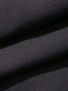 DAZY Celana Panjang Wanita Remaja Warna Polos dengan Kaki Lebar, Model Tenun, Musim Gugur - Grey - View 3