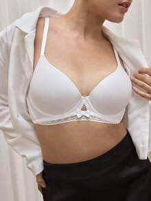Bralution Minimalist Smooth Thin Underwire Push-Up & Side Enhancing Bra - White - View 5