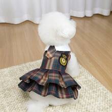 PETSIN Quần áo cho chó, quần áo cho mèo, váy cho thú cưng, bộ sưu tập xuân/hè mới, váy cho cún con, váy công chúa đa năng, họa tiết kẻ sọc, quần áo cho động vật nhỏ, kem chống nắng mát mẻ - Nhiều màu - Xem 24