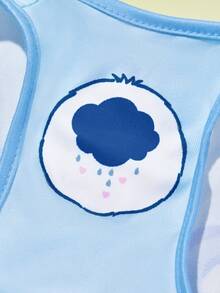 SHEIN X Care Bears 1 件卡通图案印花宠物背心，猫咪衣服，狗狗衣服，尺码 XXS-XXXXL，特小号，特大号，分享熊，欢呼熊。 - 藍色 - 查看 6