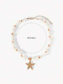 Opalesca Ladies Fashion Necklace, Premium/Elegant/Noble/Everyday/Minimalist, Pearl/Crystal, Summer/Beach/Prom/Party/Vacation/Vacation, Engagement/Wedding/Commitment, Bride, Heart/Flower, Fairy/Mermaid Style (Small Stones Are Naturally Formed, It Is Normal To Have Variegated Colors) - Multicolor - View 9