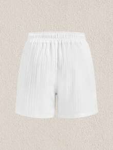 Mercer Haus Men's Solid Beach Set, For Summer Vacation Beach Wear - White - View 6