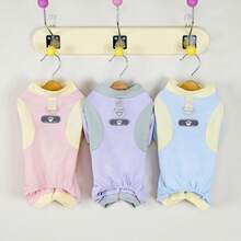 PETSIN 宠物春季新款狗狗服装 动物用品 宠物服装 狗狗背心 猫咪T恤 泰迪熊套装 小型动物服装 休闲酷炫背心 狗狗服装 猫咪服装 春夏两季新款背心 - 彩色 - 查看 3
