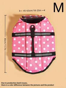 BONAPET 夏季宠物高浮力可调节救生衣，猫狗泳装 - 淺粉色 - 查看 3