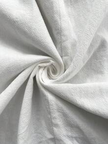 EMERY ROSE 女士休闲V领上衣和裤子两件套 - 白色 - 查看 8