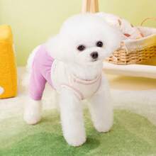 PETSIN 宠物服装、狗狗服装、猫咪服装、休闲连体衣、春夏新款小型动物连体衣、防滑扣连体服、宠物用品、休闲连体衣 - 彩色 - 查看 8