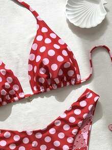 Swim Mod 女士热带印花两件式比基尼套装，休闲度假风 - 彩色 - 查看 5