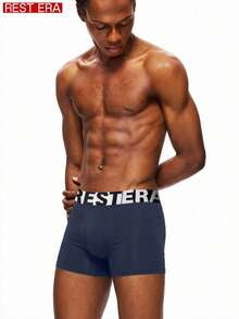 5pcs/Pack Men's Letter Print Boxer Briefs - Multicolor - View 3