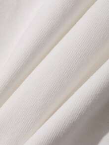 Hapijoa Young Boy Solid Color Button Design Short Sleeve Casual T-Shirt Summer - White - View 8