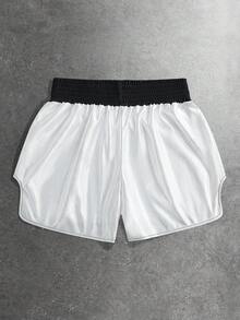 ROMWE MEN Anime Herren Boxershorts mit chinesischem Drachen Muster, geeignet für Frühling/Sommer Alltagskleidung - Weiss - Übersicht 2