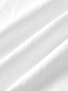Mercer Haus Men's 100% Cotton Wrinkle Loose Fit Casual Long Pants, Fall , Suitable For Summer Tropical Holiday Vacation In Hawaii. - White - View 7