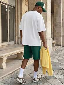 RivetRise 男士拼布t卹 - 白色 - 查看 2