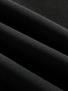 Officeau 男士休闲商务正装裤，时尚简约百搭西装裤 - 黑色 - 查看 5