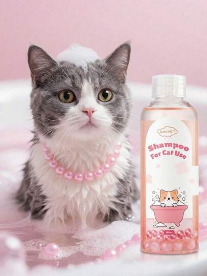 Fragrance Cat Shampoo - Long-Lasting Freshness, PH Balanced & Tearless Formula For Soft Fur & Calming Scent, Delicate Care For Sensitive Skin