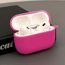 霓虹洋红色防震耳机保护套，全方位保护，兼容 1/2/3/4、Pro 和 Pro 2 - 玫紅色 - 查看 5