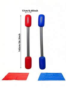 MINKOJA 1 Set Tongkat Jousting Tiup dengan Bantalan; Bahan PVC Tahan Lama, Cocok untuk Interaksi di Bar, Pertemuan di Luar Ruangan, Kegiatan Membangun Tim, Permainan Luar Ruangan, Penghilang Kegelisahan, Pesta, Tongkat Jousting Tiup, Permainan Interaktif Luar Ruangan untuk Dewasa, Alat Peraga Permainan Interaksi Pesta. - MultiWarna - View 4