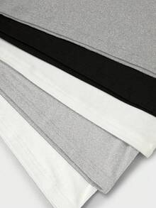 Conjunto de 7 piezas de camisetas sin mangas de punto acanalado de unicolor para niño preadolescente, básicos versátiles y cómodos para usar por capas, adecuados para todas las estaciones, conjunto de camisetas de tirantes para niño preadolescente de vuelta al colegio - Multicolor - Ver 6