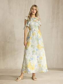 MOTF PREMIUM Dép xăng đan đế bằng mũi vuông đơn giản và thoải mái dành cho nữ, thích hợp cho kỳ nghỉ hè, đi học, nghỉ lễ năm mới, nghỉ xuân và lễ Phục sinh. - Màu vàng nhạt - Xem 4