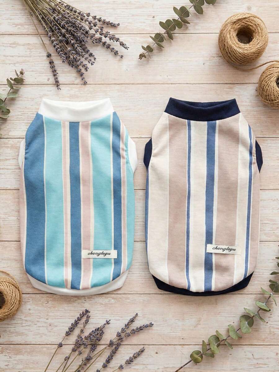 PETSIN 宠物春季新款狗狗服装 动物用品 宠物服装 狗狗背心 猫咪T恤 泰迪熊套装 小型动物服装 休闲酷炫背心 狗狗服装 猫咪服装 春夏两季新款背心