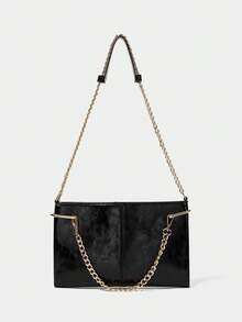 SHECARRY Women's Handbag, Exquisite And Minimalist Commuter Shoulder Bag - Black - View 1