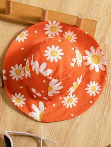 SHEIN Playful Pals 女婴休闲雏菊印花无袖连衣裙 - 彩色 - 查看 5