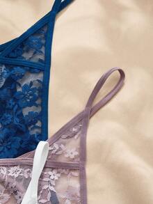 Charlaine 5件/套 女士性感蕾丝丁字裤 - 彩色 - 查看 4