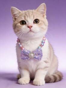 PETSIN 宠物蝴蝶结项链（1件装）；颈围可调节；猫咪项链；狗狗项链；宠物用品 - 彩色 - 查看 21