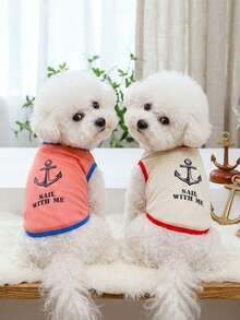 PETSIN Quần áo thú cưng mùa xuân mới, đồ dùng cho thú cưng, quần áo cho thú cưng, áo ba lỗ cho chó, áo thun cho mèo, trang phục cho gấu bông, trang phục cho động vật nhỏ, áo ba lỗ thường ngày mát mẻ, quần áo cho chó, quần áo cho mèo, áo ba lỗ hai mùa xuân hè mới. - Nhiều màu - Xem 3