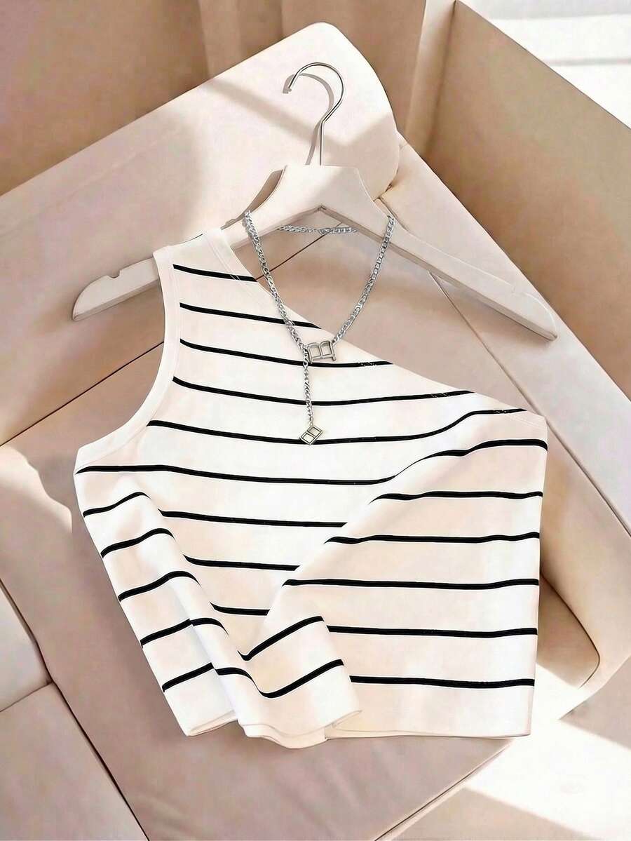 Resyla Women's Striped Casual Versatile Sleeveless Top - Multicolor - View 1