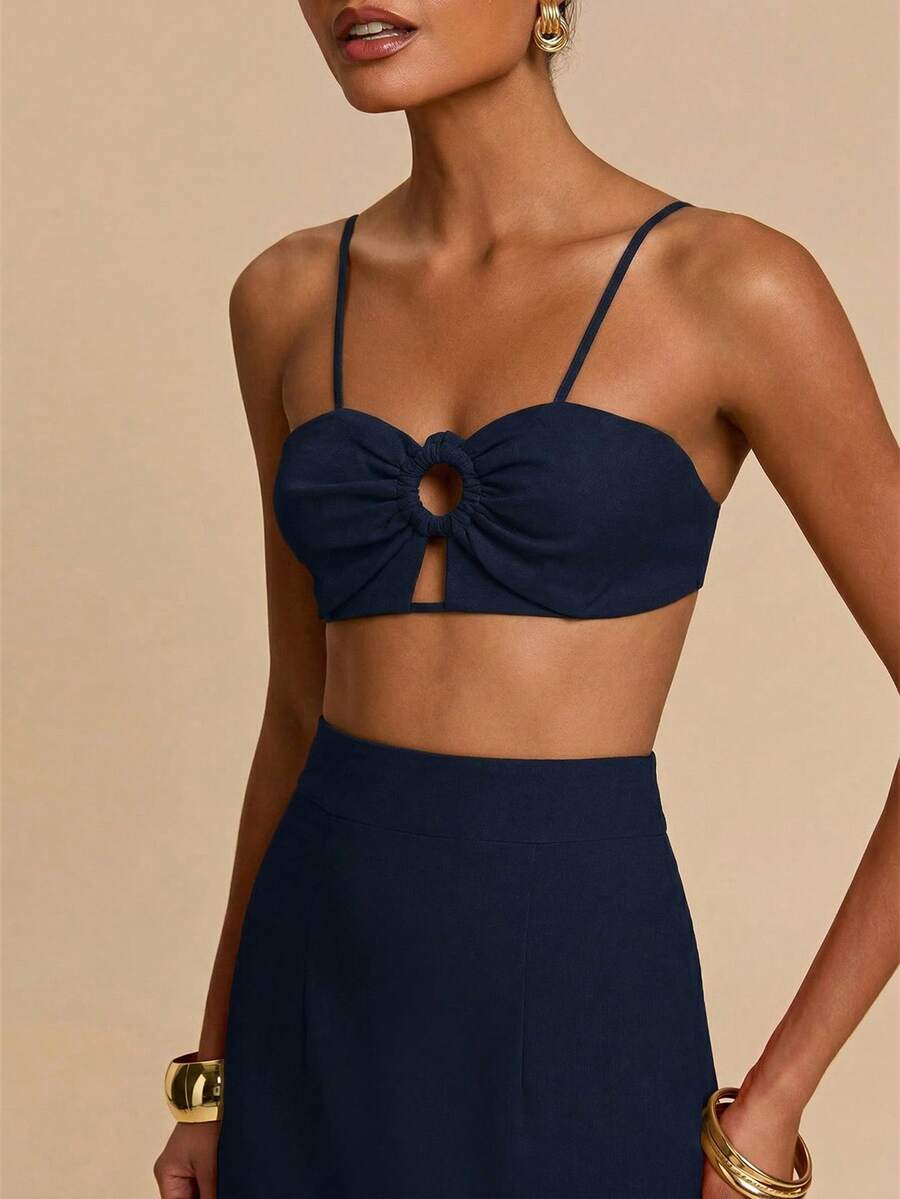 Travachic Women Midi Dresses - Navy Blue - View 1