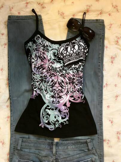 Glimmora Digital Floral Print Women's Camisole