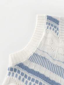 Franclia Áo vest len nữ - trắng - Xem 4