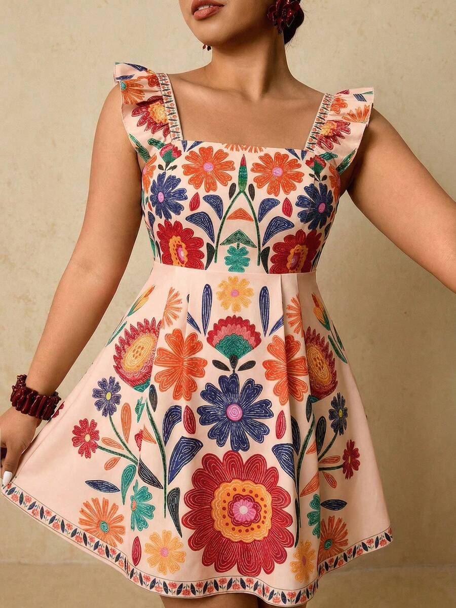 Travachic Plus Size Women's Backless Sexy Red Dress, Summer - Multicolor - View 1