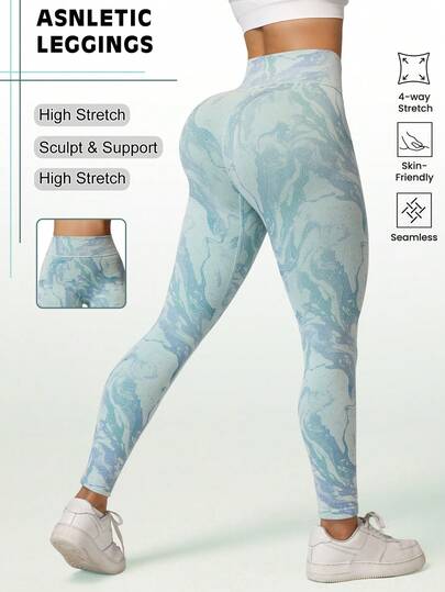 Dewbera 无缝高弹力运动健身紧身裤，瑜伽舞蹈紧身裤