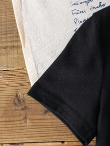 HELLO KITTY AND FRIENDS | SHEIN 女童圆领卡通字母印花休闲百搭日常短袖T恤 - 白色 - 查看 4