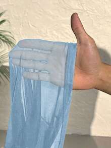 CovetEZ Top básico transparente talla grande - Celeste - Ver 7