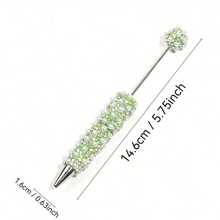 5pcs/Set Pen Decorated With Diamond And Pearl Beads, Random Color Mix, DIY Jewelry, Creative Stationery - Multicolor - View 8