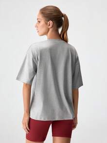 Home Casual Crew Neck T-Shirt Shorts Set - Multicolor - View 2