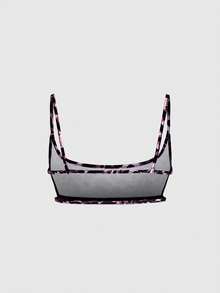 SHEIN DivaQ Camiseta corta de mujer con estampado de leopardo - Multicolor - Ver 2